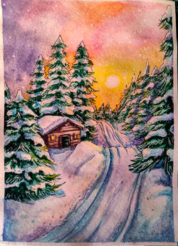 Winter sketch a5 2024