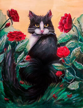 Portrait of a cat 40x50 2023
